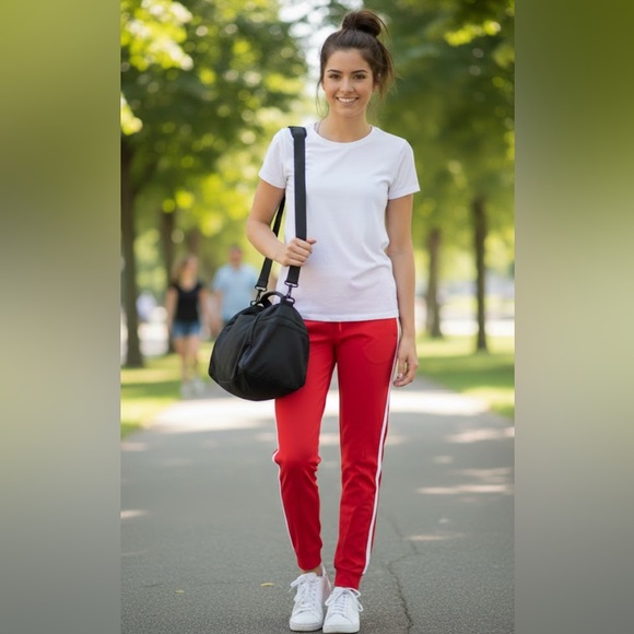 Boom Boom Jeans Pants - Boom Boom Jeans Red Women's Athletic Pants size Small